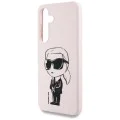 Калъф за Samsung Galaxy S25 - Karl Lagerfeld - Silicone Graffiti MagSafe (KLHMS25SPNYKGRTP) - Ikonik Розов