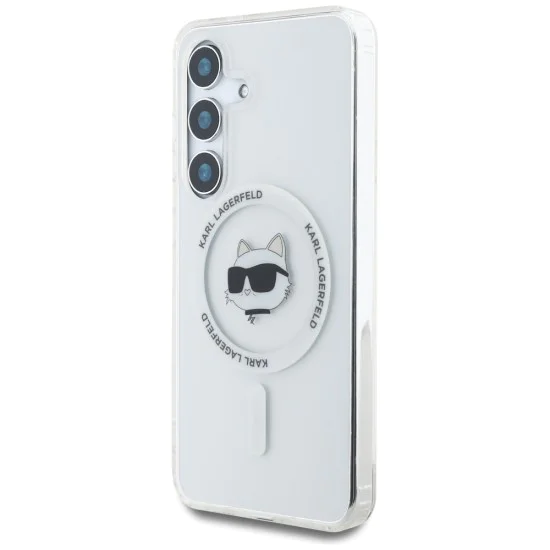 Калъф за Samsung Galaxy S25 - Karl Lagerfeld - IML MagSafe (KLHMS25SHLSCHH) - Choupette`s Head