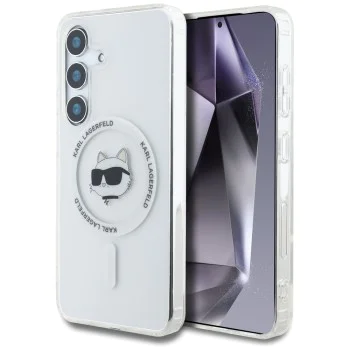 Калъф за Samsung Galaxy S25 - Karl Lagerfeld - IML MagSafe (KLHMS25SHLSCHH) - Choupette`s Head