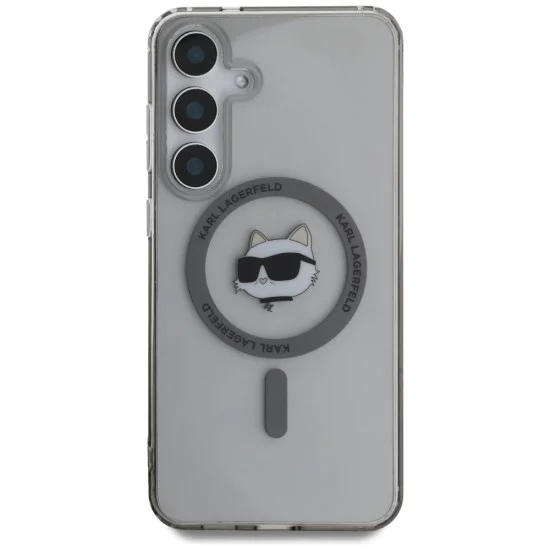 Калъф за Samsung Galaxy S25 - Karl Lagerfeld - IML MagSafe (KLHMS25SHLSCHK) - Choupette`s Head