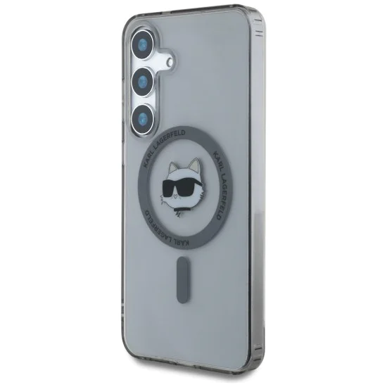 Калъф за Samsung Galaxy S25 - Karl Lagerfeld - IML MagSafe (KLHMS25SHLSCHK) - Choupette`s Head