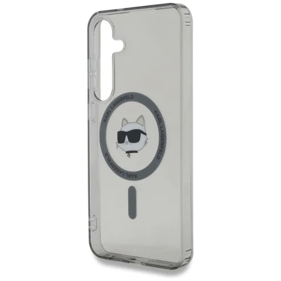 Калъф за Samsung Galaxy S25 - Karl Lagerfeld - IML MagSafe (KLHMS25SHLSCHK) - Choupette`s Head