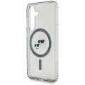 Калъф за Samsung Galaxy S25 - Karl Lagerfeld - IML MagSafe (KLHMS25SHLSKCK) - Metal Karl&Choupette Heads
