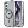 Калъф за Samsung Galaxy S25 - Karl Lagerfeld - IML MagSafe (KLHMS25SHLSKCK) - Metal Karl&Choupette Heads