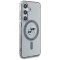 Калъф за Samsung Galaxy S25 - Karl Lagerfeld - IML MagSafe (KLHMS25SHLSKCK) - Metal Karl&Choupette Heads
