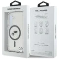 Калъф за Samsung Galaxy S25 - Karl Lagerfeld - IML MagSafe (KLHMS25SHLSKCK) - Metal Karl&Choupette Heads