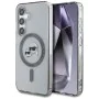 Калъф за Samsung Galaxy S25 - Karl Lagerfeld - IML MagSafe (KLHMS25SHLSKCK) - Metal Karl&Choupette Heads