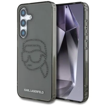 Калъф за Samsung Galaxy S25 - Karl Lagerfeld - IML Rhinestones (KLHCS25SHKHDCELK) - Karl Head