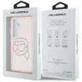 Калъф за Samsung Galaxy S25 - Karl Lagerfeld - IML Rhinestones (KLHCS25SHKHDCELP) - Pink Karl Head