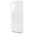 Калъф за Samsung Galaxy S25 - Karl Lagerfeld - IML Rhinestones (KLHCS25SHKHDCELT) - Transparent Karl Head