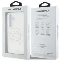 Калъф за Samsung Galaxy S25 - Karl Lagerfeld - IML Rhinestones (KLHCS25SHKHDCELT) - Transparent Karl Head