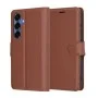 Калъф за Samsung Galaxy S25 - Кожено Протектор - кафяв