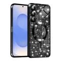 Калъф за Samsung Galaxy S25 - Луксозен Glitter MagSafe - Черен