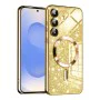 Калъф за Samsung Galaxy S25 - Луксозен Glitter MagSafe - Златен