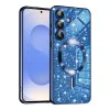 Калъф за Samsung Galaxy S25 - Luxury Glitter MagSafe - Deep Blue