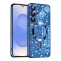 Калъф за Samsung Galaxy S25 - Luxury Glitter MagSafe - Deep Blue