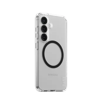 Калъф за Samsung Galaxy S25 - PanzerGlass® - CARE Flagship Urban Combat Black Qi Compatible - Прозрачен