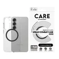 Калъф за Samsung Galaxy S25 - PanzerGlass® - CARE Flagship Urban Combat Black Qi Compatible - Прозрачен