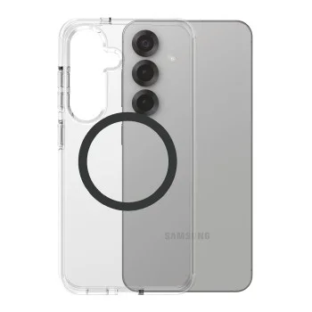 Калъф за Samsung Galaxy S25 - PanzerGlass® - CARE Flagship Urban Combat Black Qi Compatible - Прозрачен