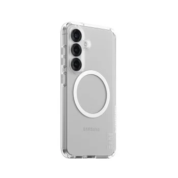 Калъф за Samsung Galaxy S25 - PanzerGlass® - CARE Flagship Urban Combat White Qi Compatible - Прозрачен