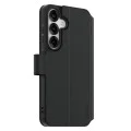 Калъф за Samsung Galaxy S25 - PanzerGlass® - Калъф-портфейл с поставка CARE Feature - Черен