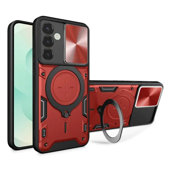 Калъф за Samsung Galaxy S25 Plus - CamGuard Pro - Червен
