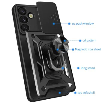 Калъф за Samsung Galaxy S25 Plus - CamShield Series - Син