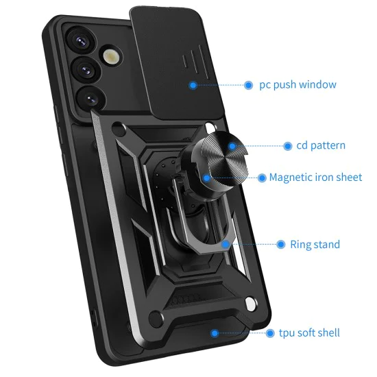 Калъф за Samsung Galaxy S25 Plus - CamShield Series - черен
