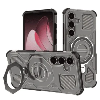 Калъф за Samsung Galaxy S25 Plus - Carbon Shield PRO - Smoke Black