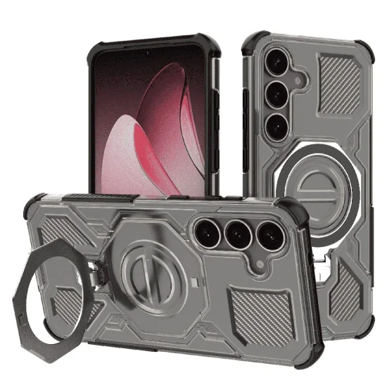 Калъф за Samsung Galaxy S25 Plus - Carbon Shield PRO - Smoke Black