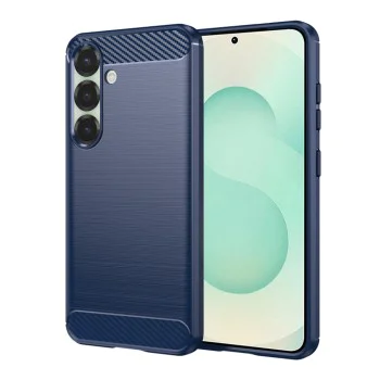 Калъф за Samsung Galaxy S25 Plus - Carbon Silicone - Blue