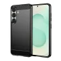 Калъф за Samsung Galaxy S25 Plus - Carbon Silicone - Черен