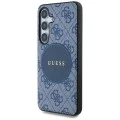 Калъф за Samsung Galaxy S25 Plus - Guess - 4G Circle Classic Logo MagSafe (GUHMS25MP4PGRSGB) - Син
