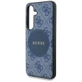 Калъф за Samsung Galaxy S25 Plus - Guess - 4G Circle Classic Logo MagSafe (GUHMS25MP4PGRSGB) - Син