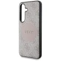 Калъф за Samsung Galaxy S25 Plus - Guess - 4G Circle Classic Logo MagSafe (GUHMS25MP4PGRSGP) - Розов