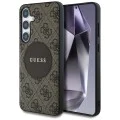 Калъф за Samsung Galaxy S25 Plus - Guess - 4G Circle Classic Logo MagSafe (GUHMS25MP4PGRSGW) - Кафяв
