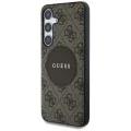 Калъф за Samsung Galaxy S25 Plus - Guess - 4G Circle Classic Logo MagSafe (GUHMS25MP4PGRSGW) - Кафяв