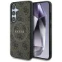Калъф за Samsung Galaxy S25 Plus - Guess - 4G Ring Classic Logo MagSafe (GUHMS25MG4GFRW) - Кафяв