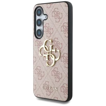Калъф за Samsung Galaxy S25 Plus - Guess - Hardcase 4G Big Metal Logo (GUHCS25M4GMGPI) - Розов