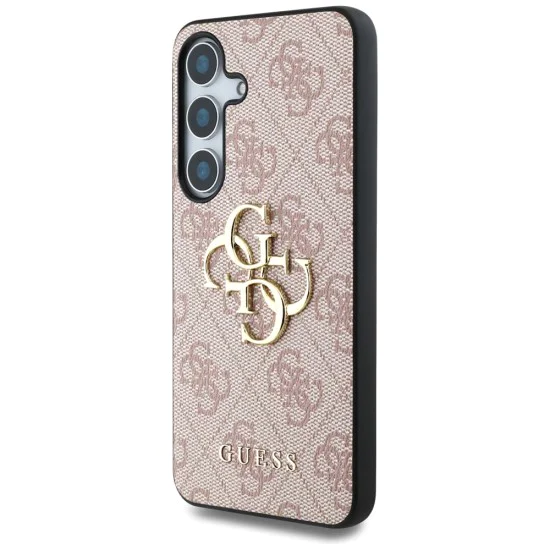 Калъф за Samsung Galaxy S25 Plus - Guess - Hardcase 4G Big Metal Logo (GUHCS25M4GMGPI) - Розов