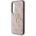 Калъф за Samsung Galaxy S25 Plus - Guess - Hardcase 4G Big Metal Logo (GUHCS25M4GMGPI) - Розов