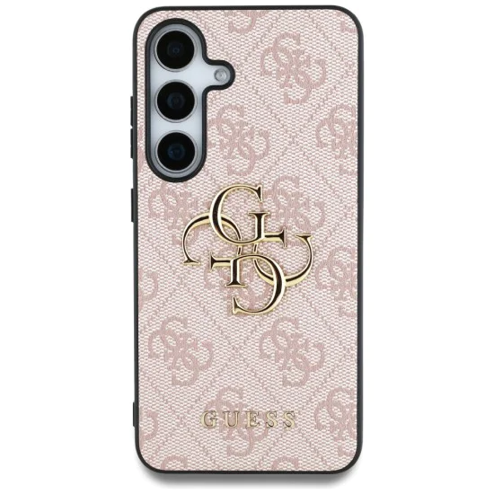 Калъф за Samsung Galaxy S25 Plus - Guess - Hardcase 4G Big Metal Logo (GUHCS25M4GMGPI) - Розов