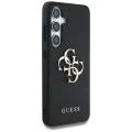 Калъф за Samsung Galaxy S25 Plus - Guess - Hardcase 4G Grained Big and Classic Logo (GUHCS25MPGT4MBK) - Черен