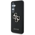 Калъф за Samsung Galaxy S25 Plus - Guess - Hardcase 4G Grained Big and Classic Logo (GUHCS25MPGT4MBK) - Черен