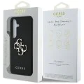 Калъф за Samsung Galaxy S25 Plus - Guess - Hardcase 4G Grained Big and Classic Logo (GUHCS25MPGT4MBK) - Черен