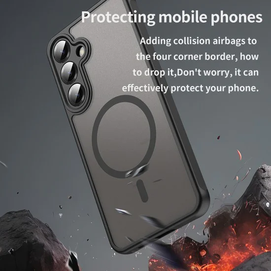 Калъф за Samsung Galaxy S25 Plus - HaloFrost II MagSafe - Черен