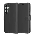 Калъф за Samsung Galaxy S25 Plus - Кожено Протектор - Черен