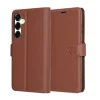 Калъф за Samsung Galaxy S25 Plus - Кожено Протектор - Кафяв