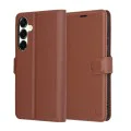 Калъф за Samsung Galaxy S25 Plus - Кожено Протектор - Кафяв