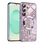 Калъф за Samsung Galaxy S25 Plus - Луксозен Glitter MagSafe - Светло лилав